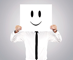empleado feliz