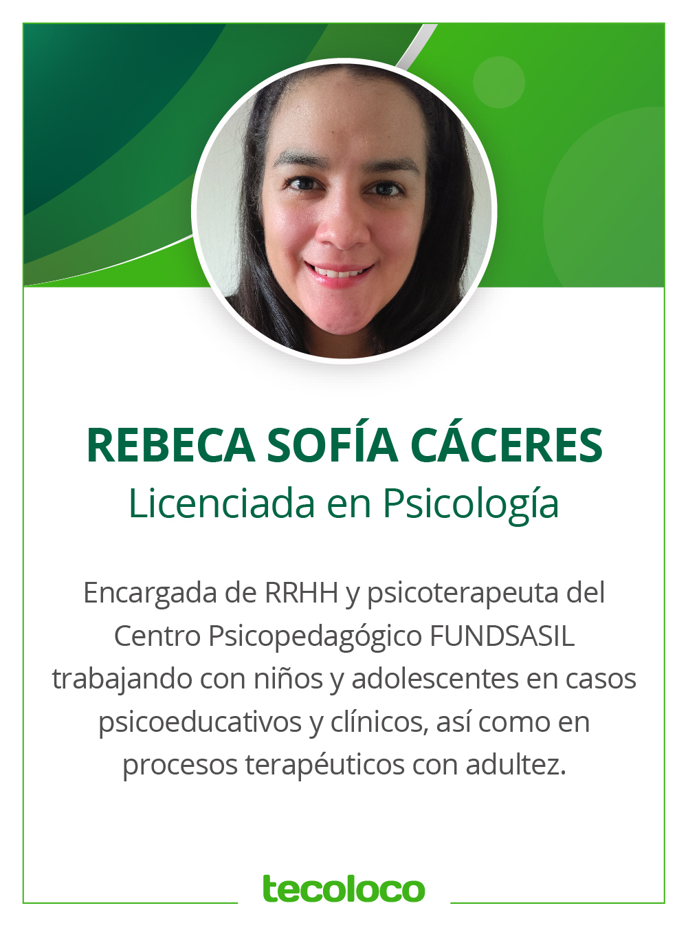 Rebeca Caceres Fundasil